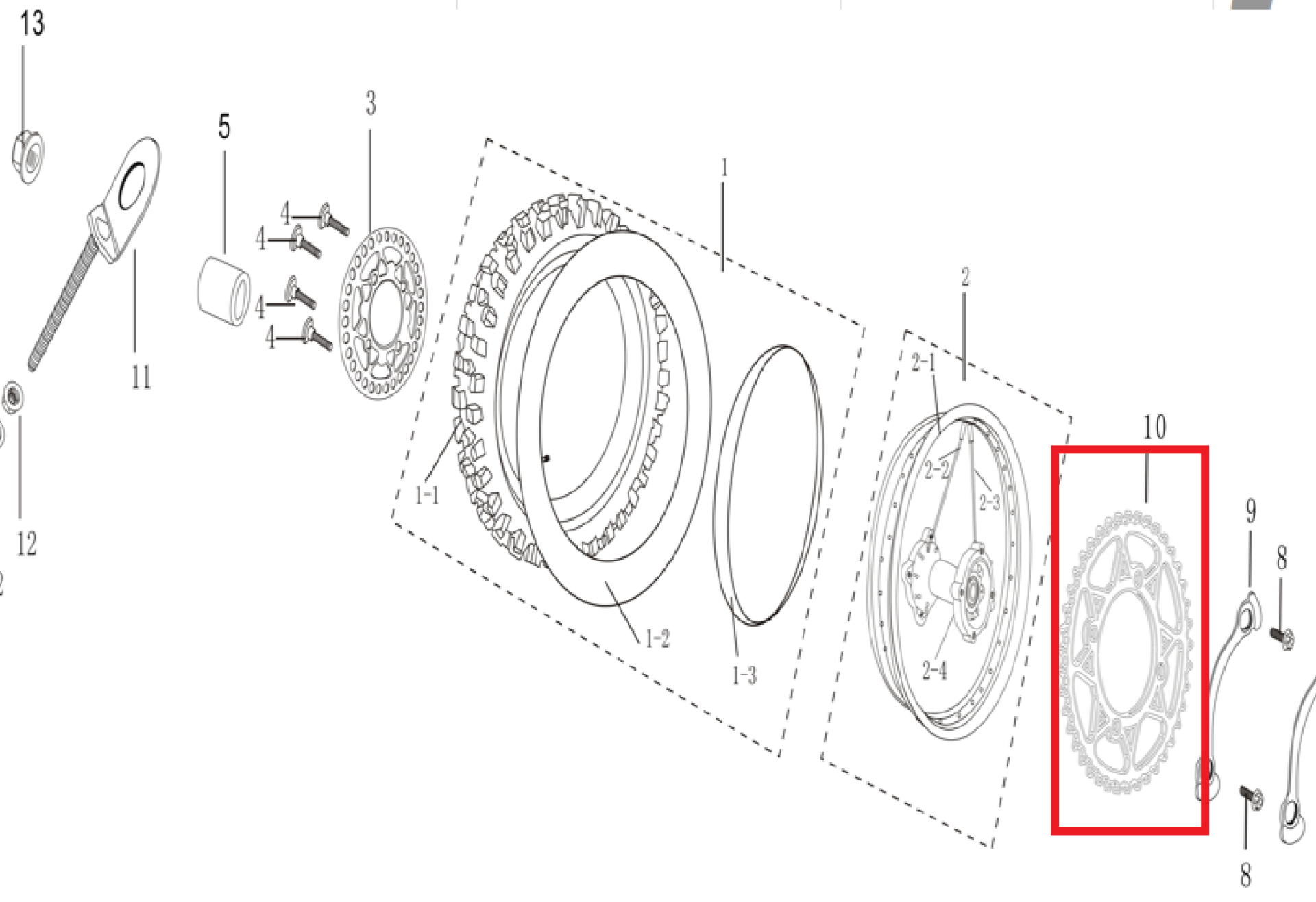 Kayo Ts 90 Arka Dişli