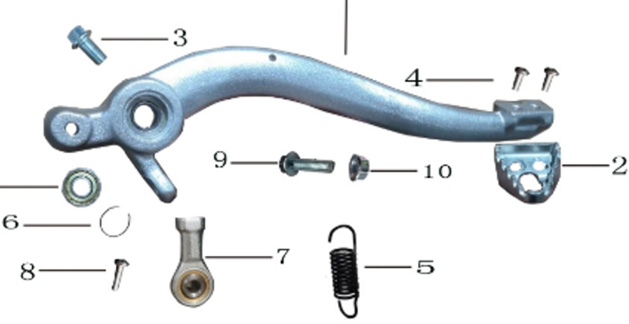 Kayo Kt 250 Arka Fren Pedalı