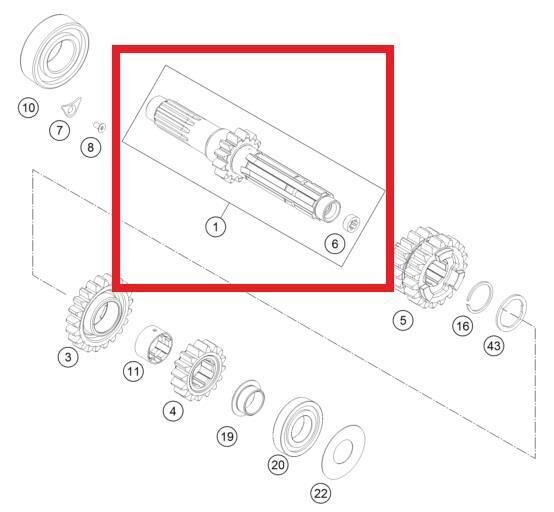 Maın Shaft Ktm Orj Yp