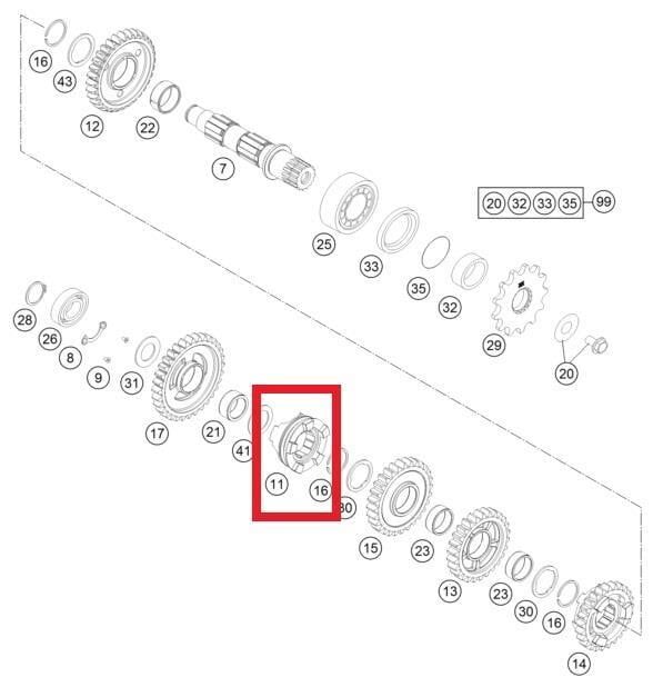 Shıft Collar Ktm Orj Yp A5-1