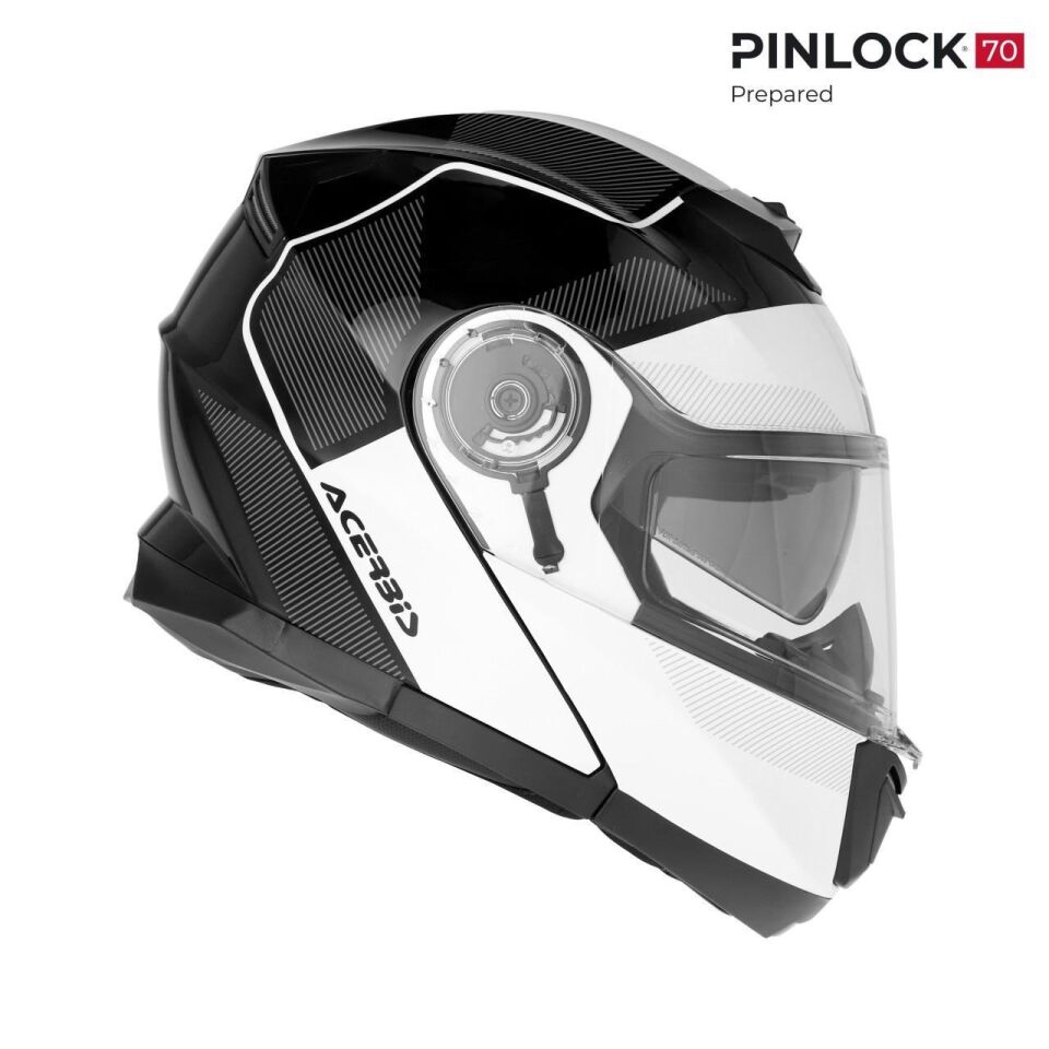 Acerbis Serel 22-06 Kask Siyah Beyaz