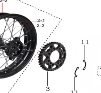 Kayo Tt 140 Arka Dişli