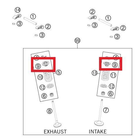 Valve Sprıng Plate Ktm Orj Yp