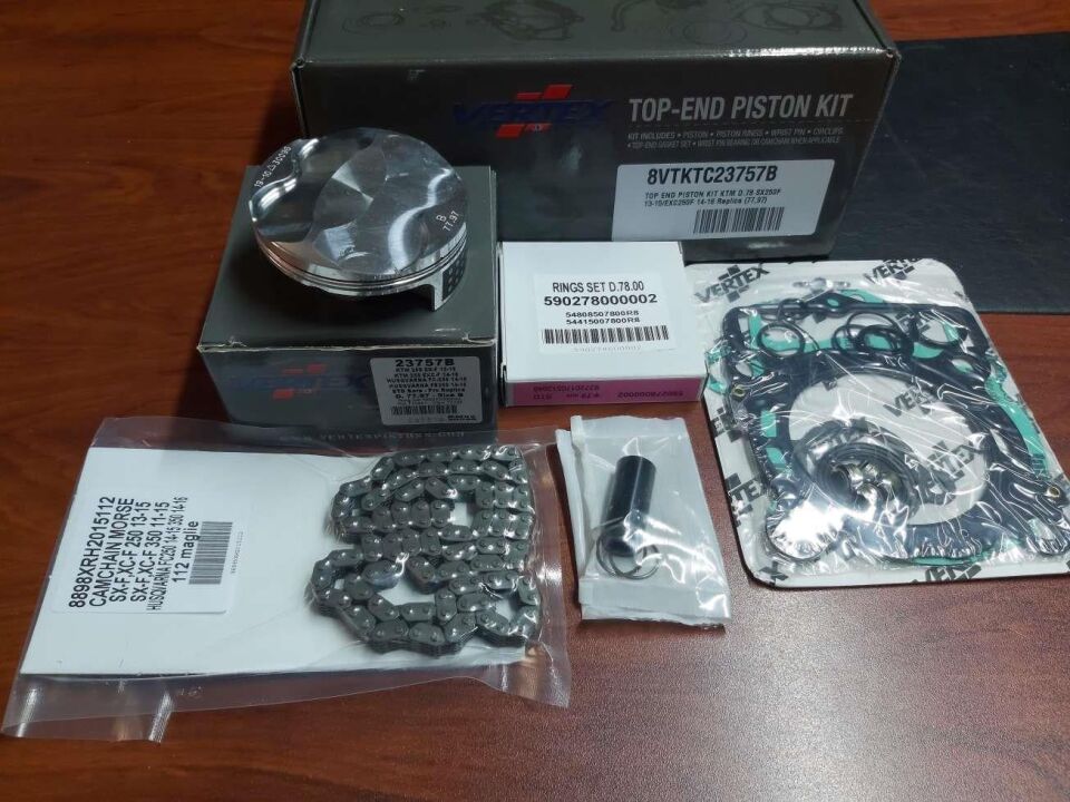 Vertex Ktm 250 Exc-F 14-16 Piston D.77.97 Conta Se