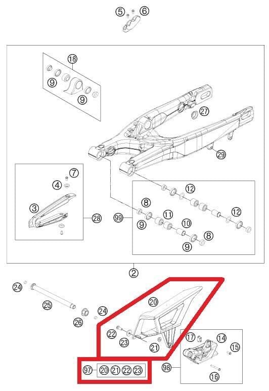 Chaın Protektıon Kıt Ktm Orj Yp