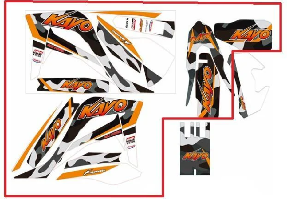 Kayo Kt 250 Stıcker Set