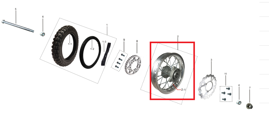 Kayo Kt 50 Mini Arka Jant