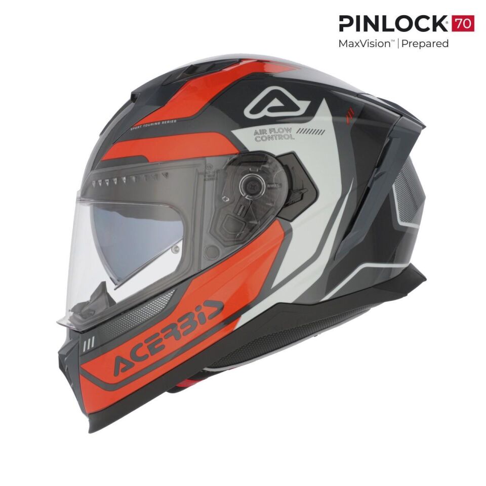 Acerbis X-Way Graphıc Kask Turuncu Gri