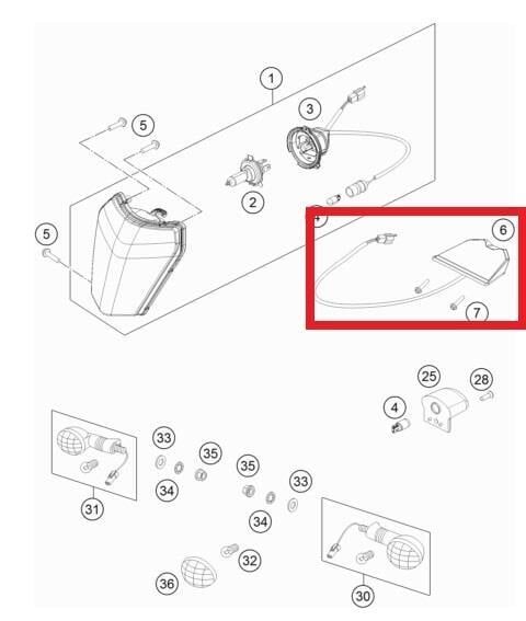 Rear Lıght Ktm Orj Yp