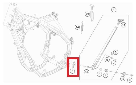 Sıde Stand Stop Plate Ktm Orj Yp A7-1