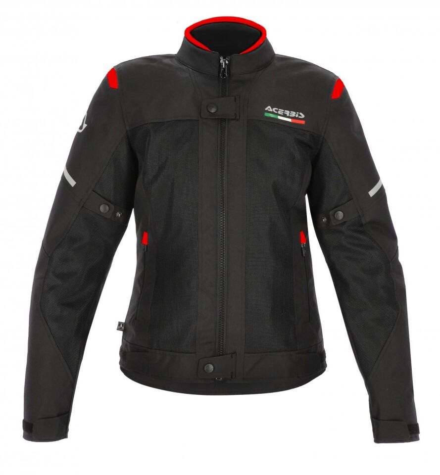 Acerbis Ruby Bayan Yazlık Mont Siyah Kırmızı