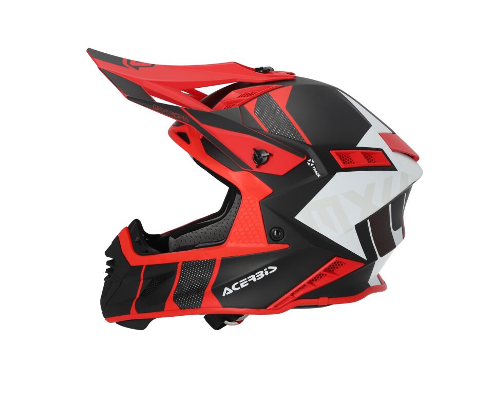 Acerbis X-Track 22-06 Kask Siyah Kırmızı
