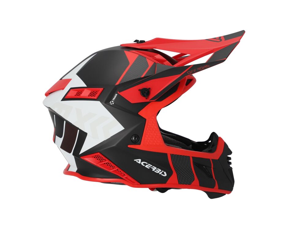 Acerbis X-Track 22-06 Kask Siyah Kırmızı