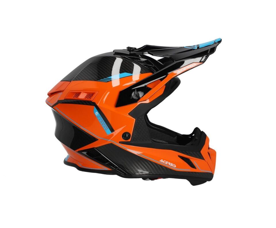 Acerbis Steel Carbon 22-06 Kask Siyah Turuncu