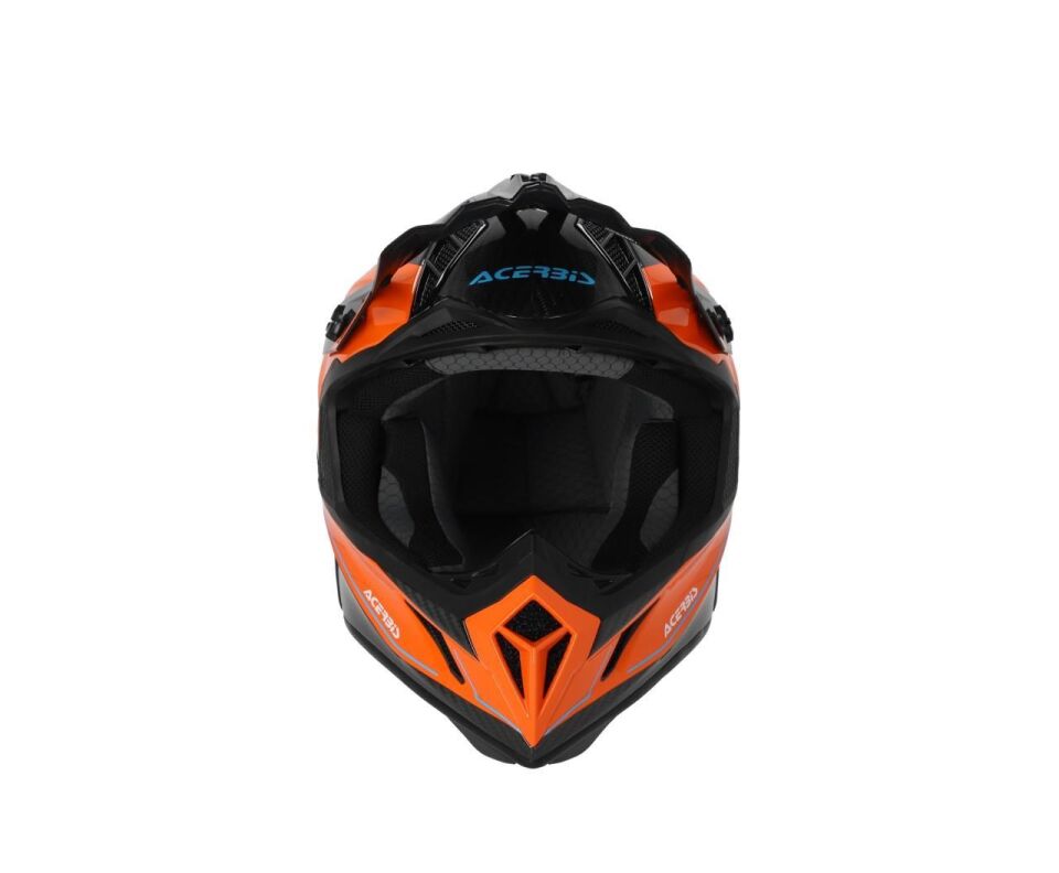 Acerbis Steel Carbon 22-06 Kask Siyah Turuncu