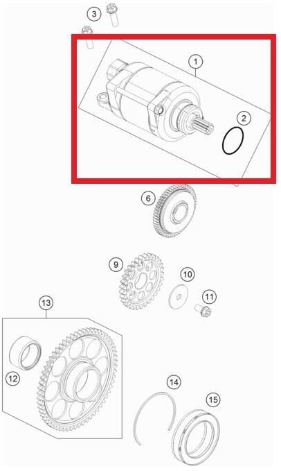 E-Starter Engıne Ktm Orj Yp
