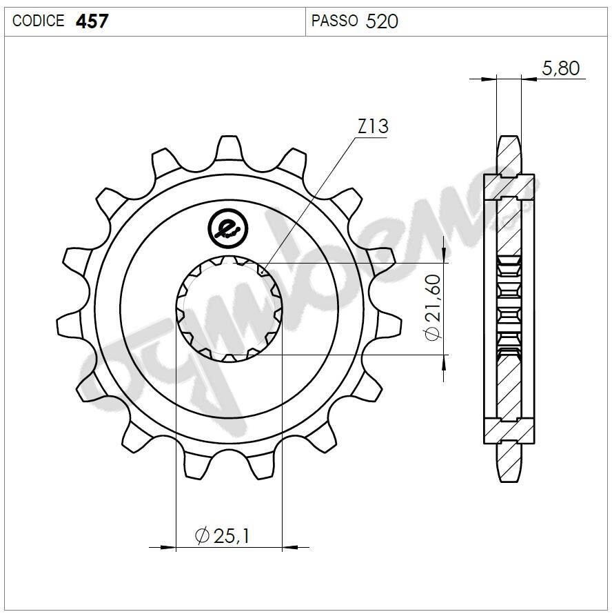 Kawasakı 125 Ognıbene Ön Dişli 15T