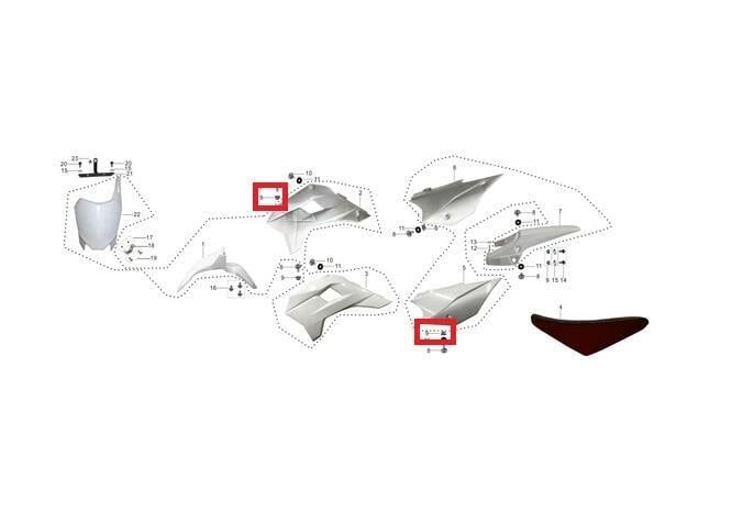 Kayo Tt 190 R Yan Kapak Flanşlı Somun B5