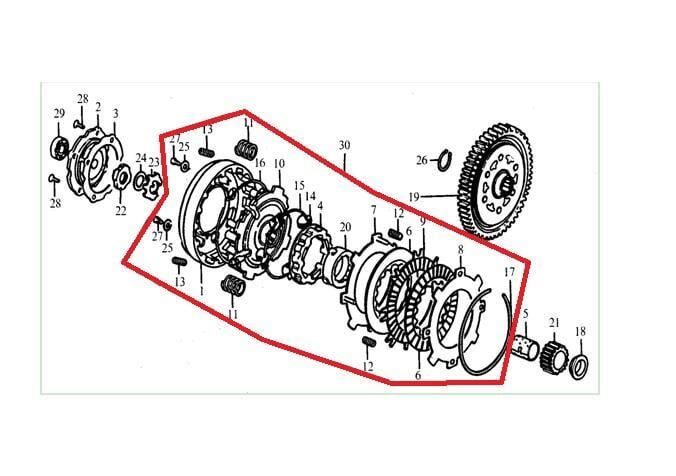 Kayo Ts 90 Debriyaj Komple D7