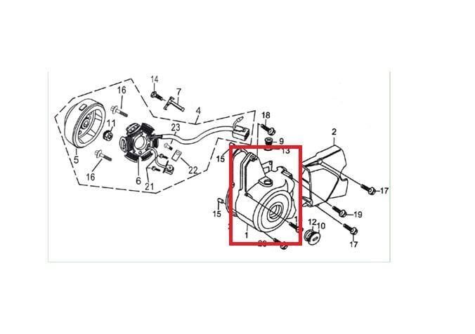 Kayo Ts 90 Stator   Kapağı  C9