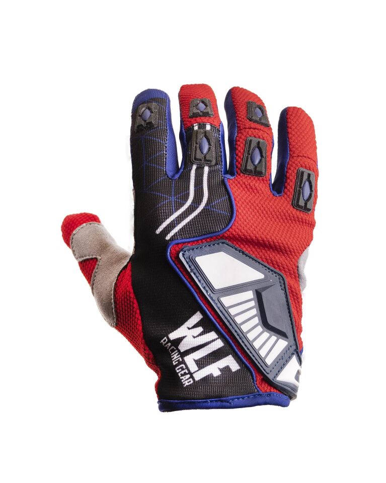 Wlf Racıng Mx Eldiven Kırmızı Mavi