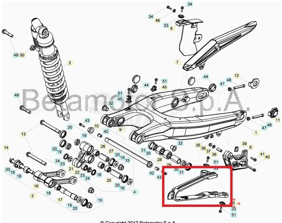 Chaın Slıde Rr 4T My10 Beta Orj Yp