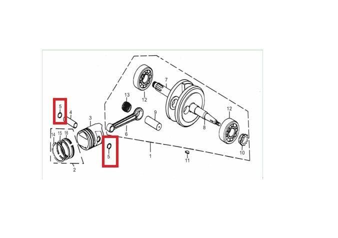 Kayo Ts 90 Piston Pim Sekmanı B3