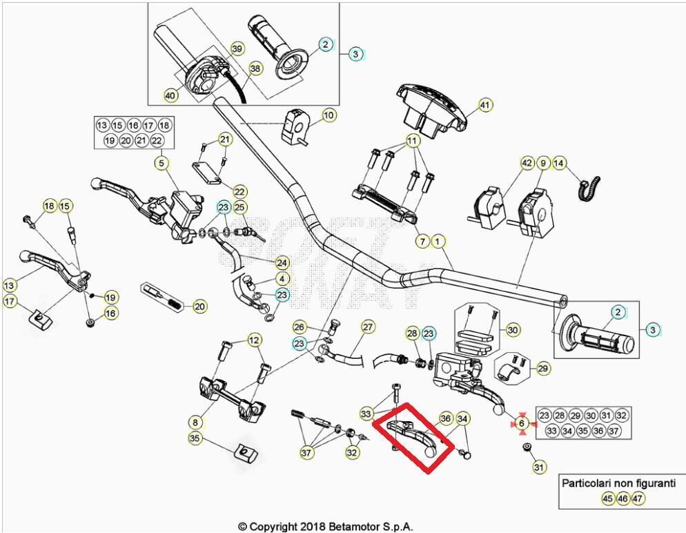 Lever, Clutch Control Lever Beta Orj Yp B7-2