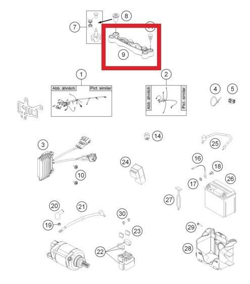 Speedometer Bracket Ktm Orj Yp A6-1