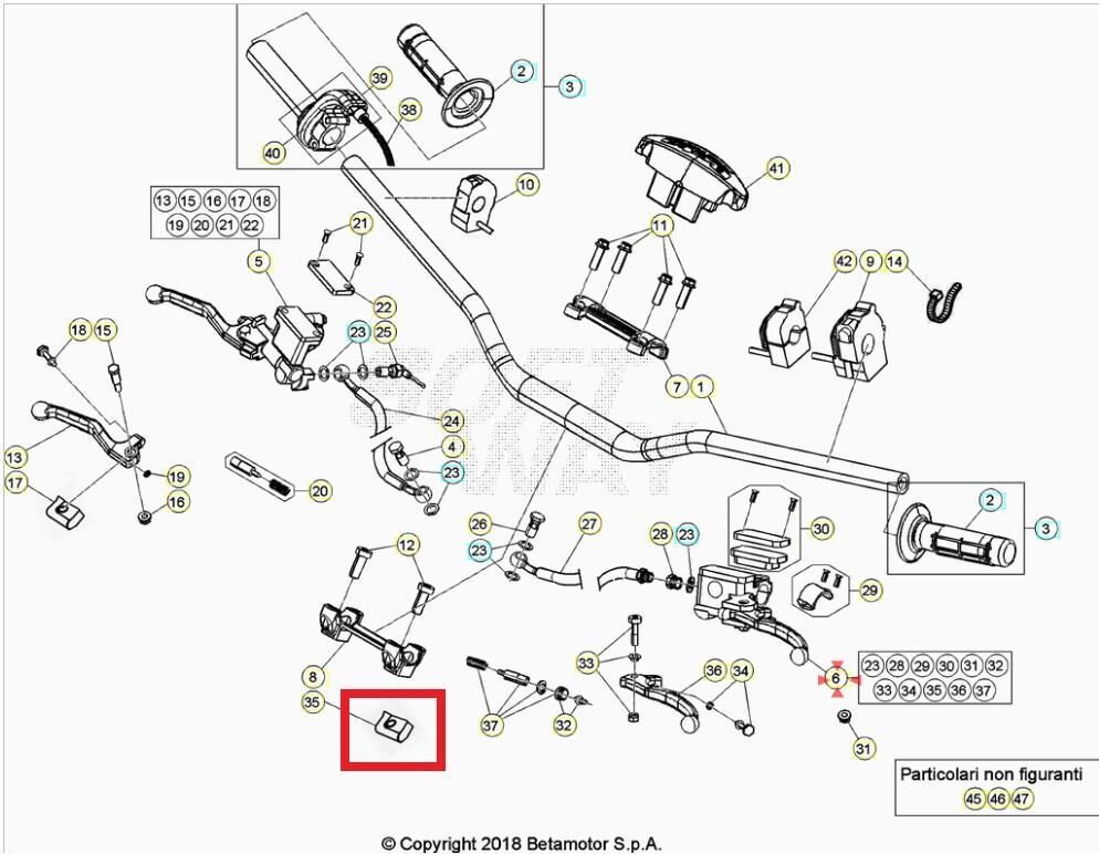 Dust Cover, Clutch Control Lever Beta Orj Yp