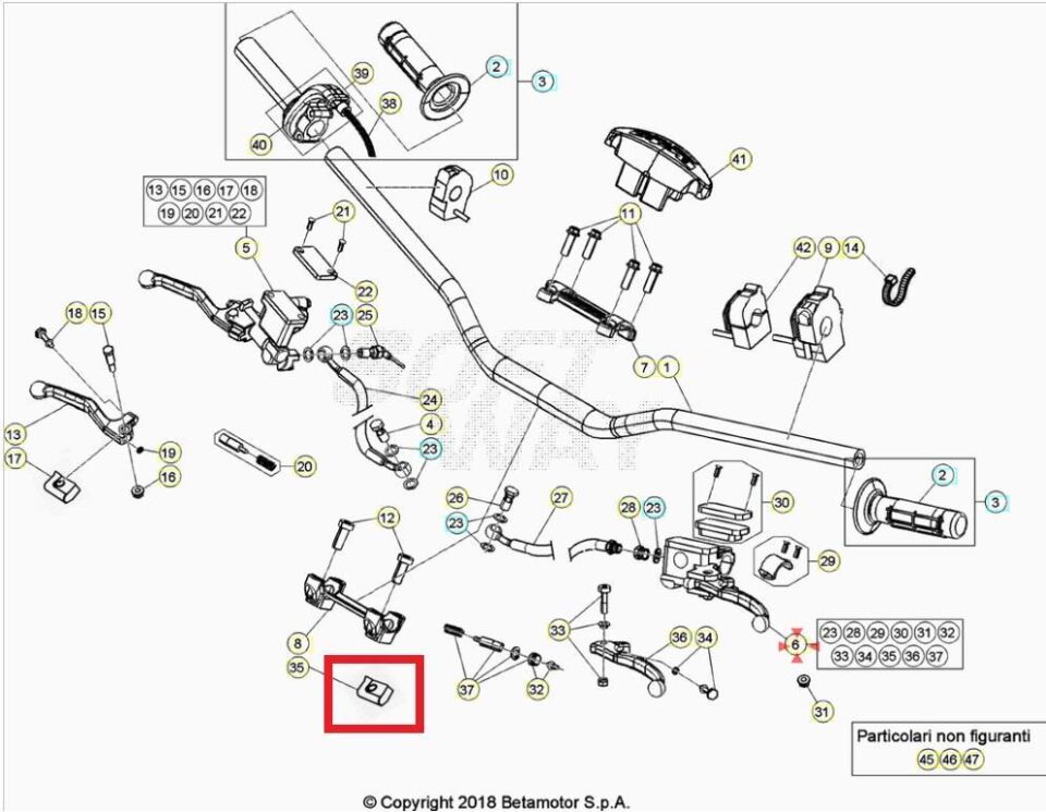 Dust Cover, Clutch Control Lever Beta Orj Yp