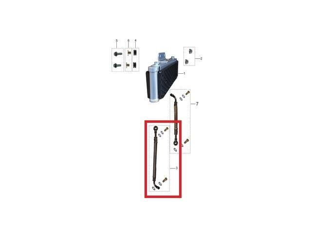 Kayo Tt 190 R Yağ Soğutucu Borusu A C8