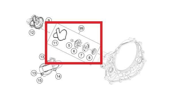 Water Pump Rep. Kıt Ktm Orj Yp A6-2