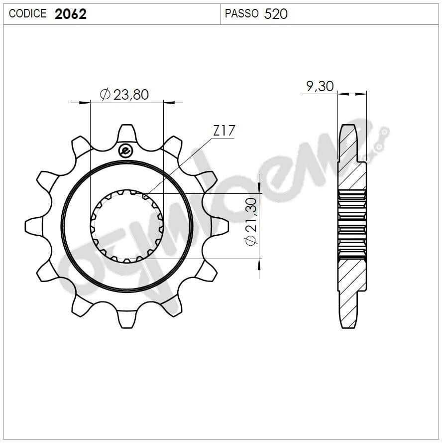 Honda 250 Ognıbene Ön Dişli 13T