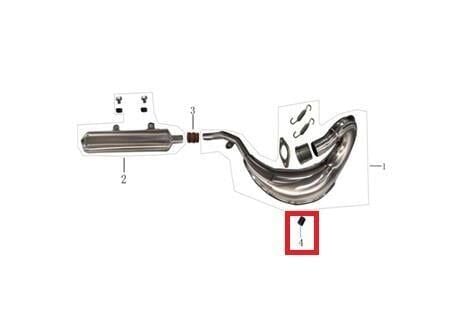 Kayo Kt 250 - Yuki Egzoz Bağlantı Borusu B2