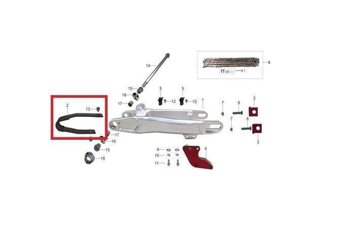 Kayo Tt 190 R Zincir Kılavuzu Sıyah A7