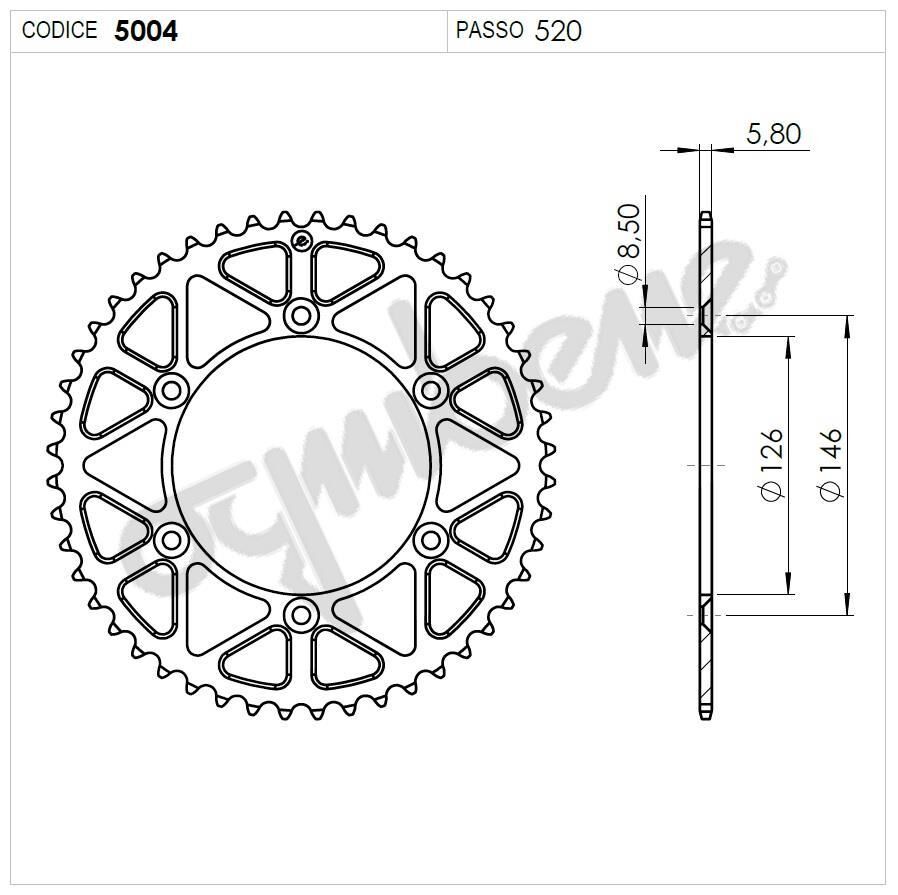 Suzukı 400 Ognıbene Arka Dişli 44T