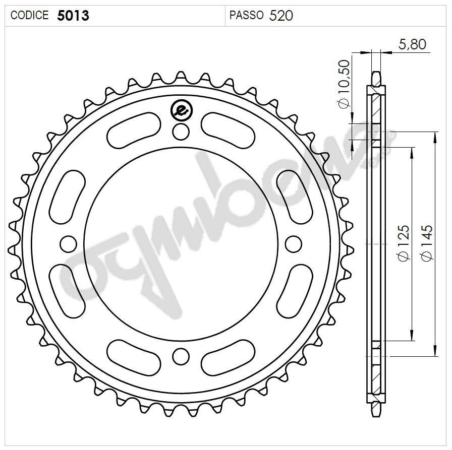 Yamaha 400 Ognıbene Arka Dişli 45T