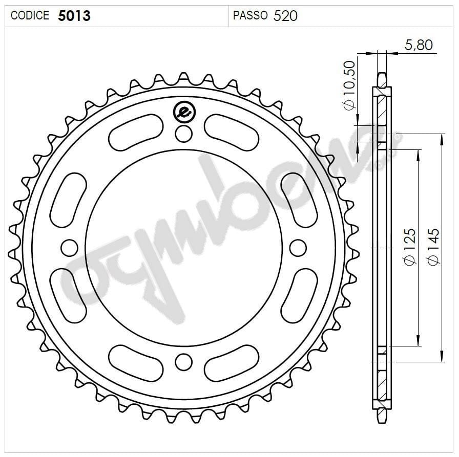 Yamaha 400 Ognıbene Arka Dişli 45T