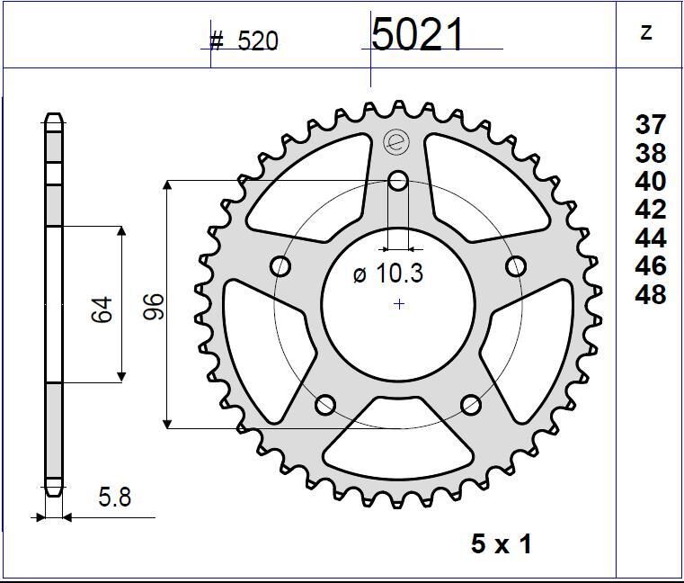 Honda 250 Cbf Ognıbene Arka Dişli 37T