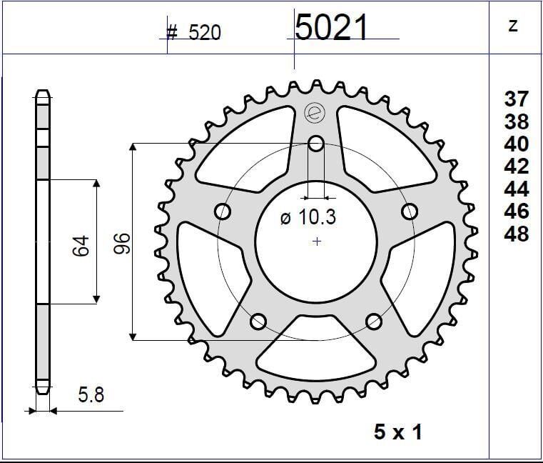 Honda 250 Cbf Ognıbene Arka Dişli 41T