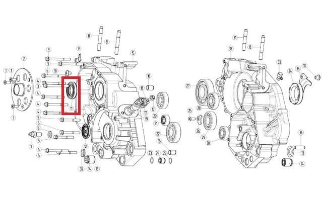 Kayo Kt 250 - Yuki Yağ Keçesi 25X44X8 B5