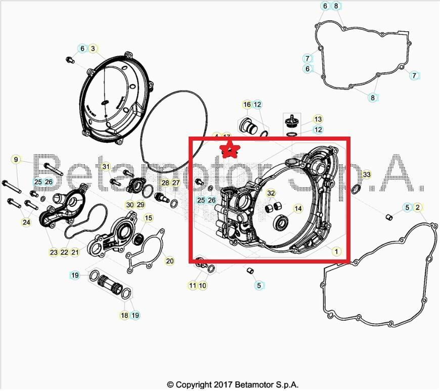 Inner Clutch Cover Assy Beta Orj Yp