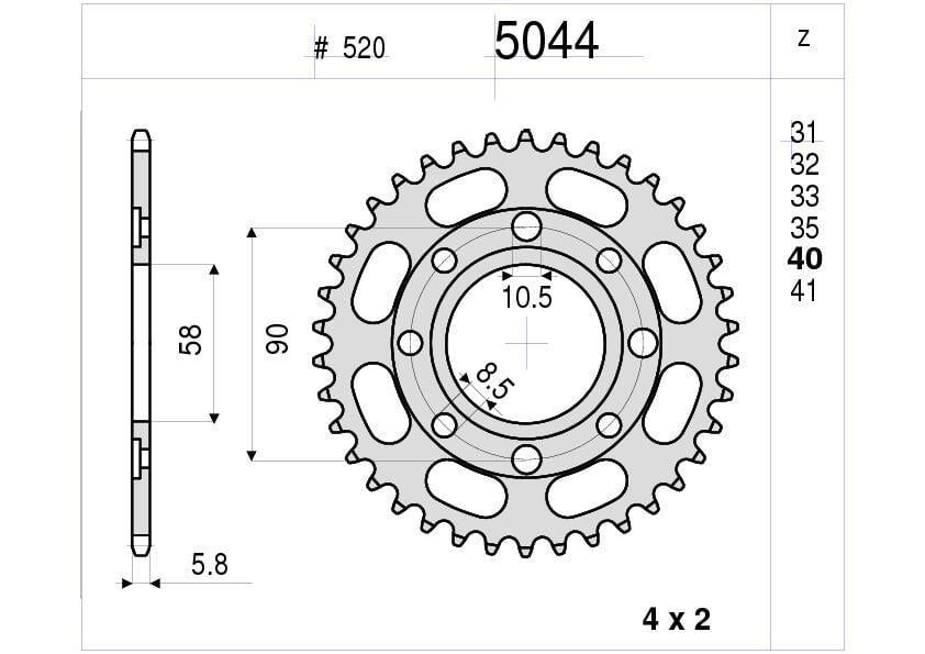Ktm 200 Duke Ognıbene Arka Dişli 43T