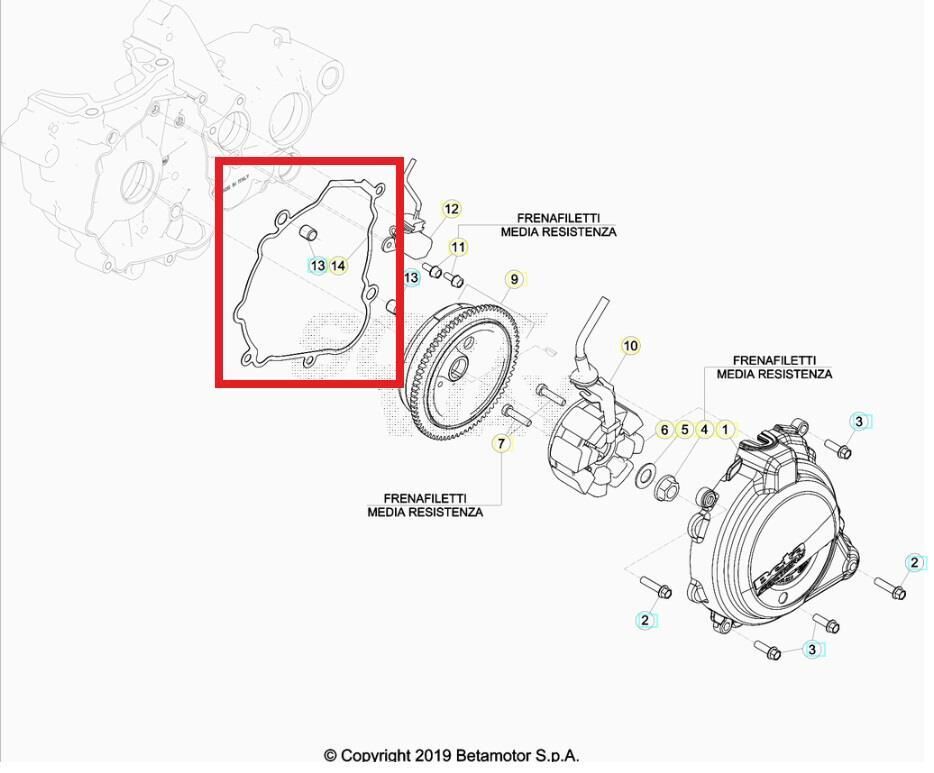 Gasket, Ignıtıon Cover Beta Orj Yp