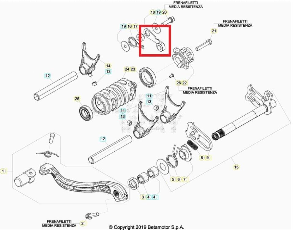 Lever Beta Orj Yp B12-3