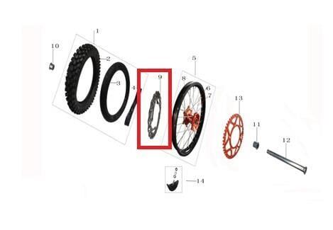 Kayo Kt 250 Arka Fren Diskı C1
