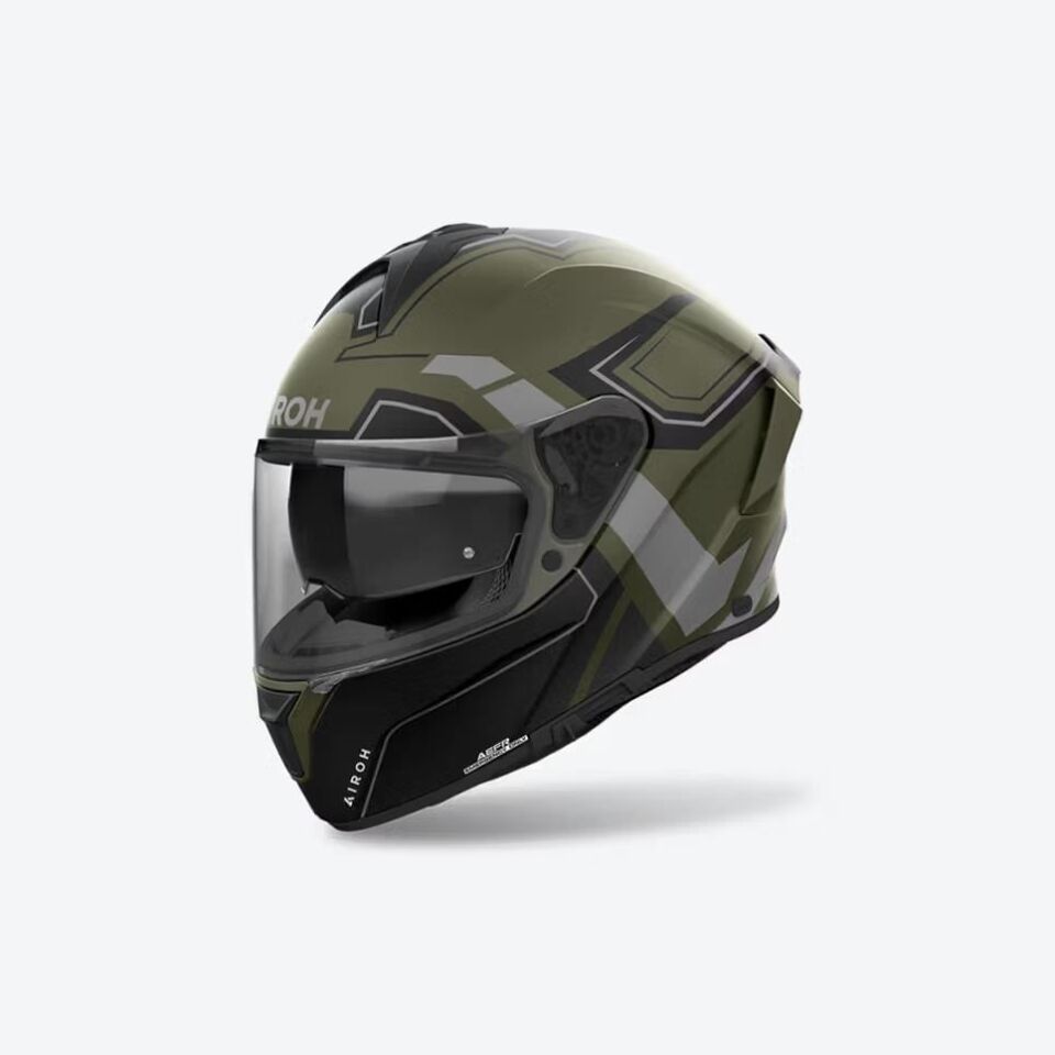 Airoh Spark 2 Dart Askeri Yeşil Mat Motosiklet Kaskı