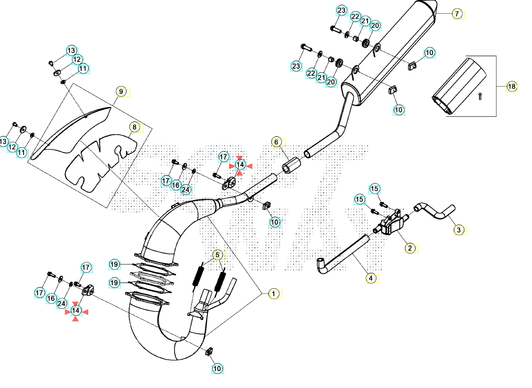 Egzoz Takozu Beta Orj Yp B7-1