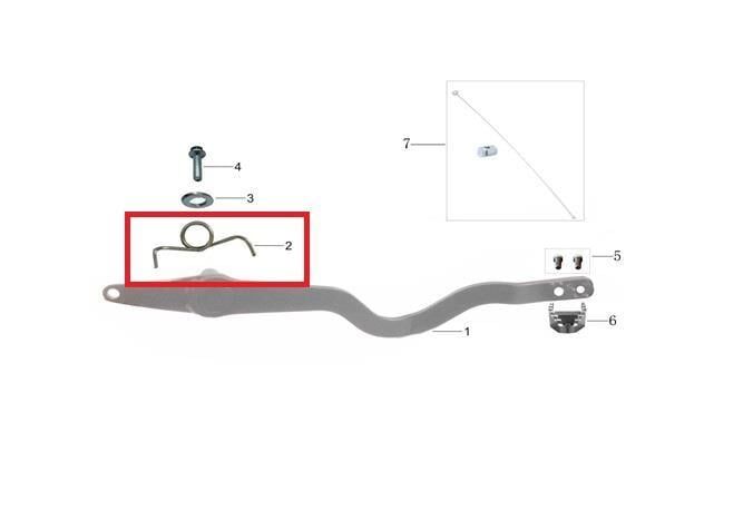 Kayo Tt 190 R Fren Pedal Yayı B3